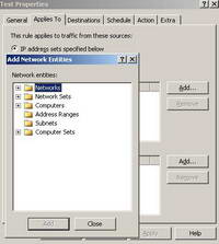 Bandwidth Splitter Shaping Rule "Applies to IP addresses" Field