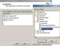 Bandwidth Splitter Shaping Rule "Work-Related Destinations"