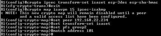 Router IKE Quick Mode parameters