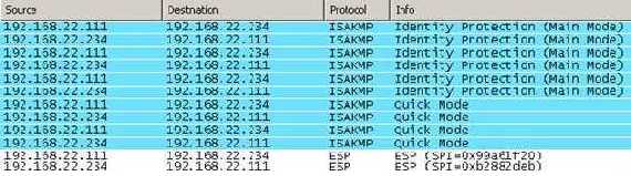 Wireshark capture