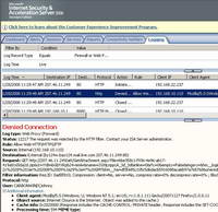 ISA Log The Download of Attachment Was Blocked Windows Live Mail