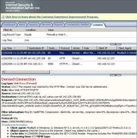 ISA Log The Download of Attachment Was Blocked Yahoo Mail