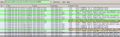 Wireshark The Download of Attachment Was Blocked Windows Live Mail