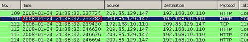 Wireshark Time Format