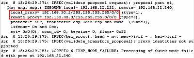 Cisco 3620 Router (IOS version 12.3-16): "proxy identities not supported"