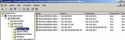IP Security Monitor Quick Mode Same New Generic Filters
