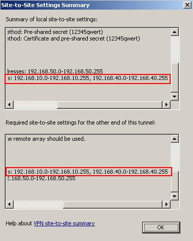 New Branch2 site-to-site summary