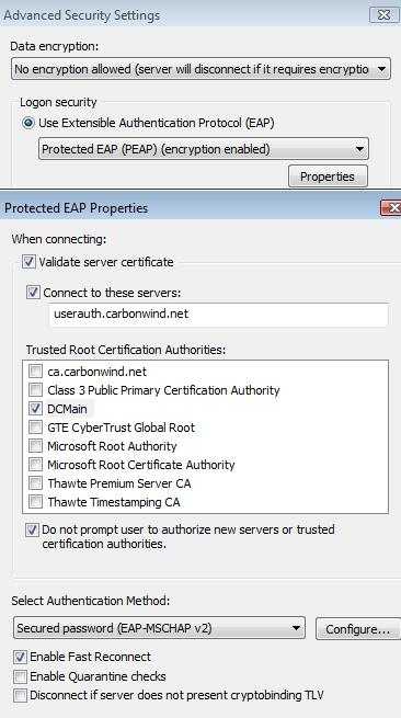 Vista VPN Client Configure PEAP/EAP-MS-CHAPv2