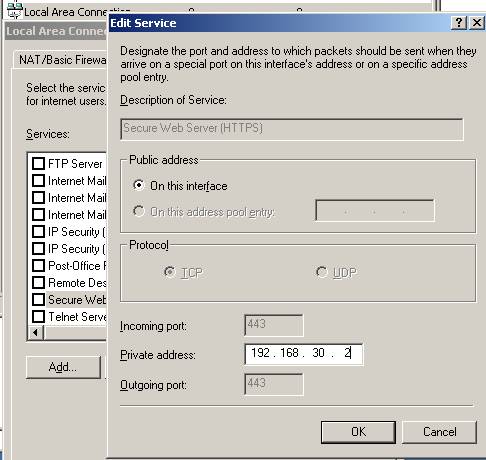 Configuring the IP address