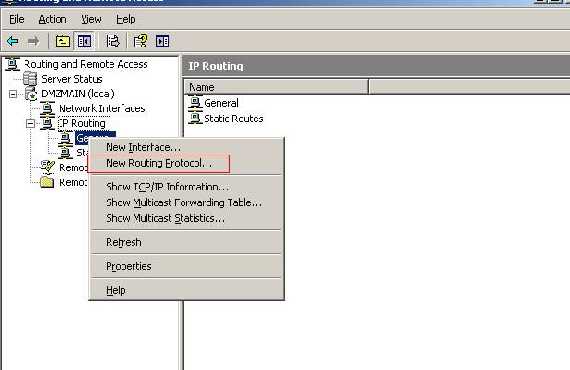 RRAS New Routing Protocol