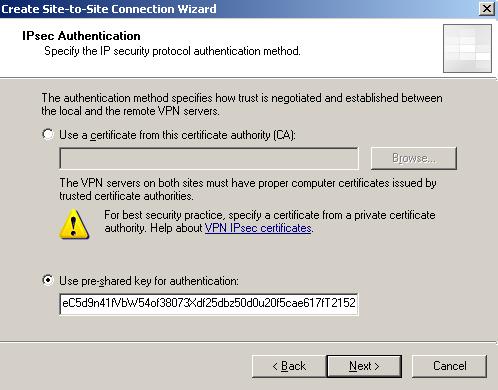 The Authentication method for IKE MM