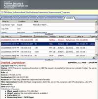 ISA Log WebDrive WebDav