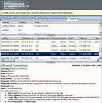 ISA Log GET Request User Certificate Authentication + KCD