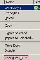 WebDav(1) Configure HTTP