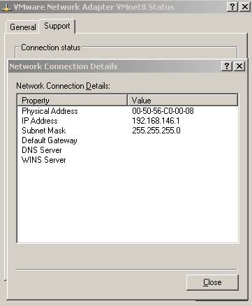 VMware VMnet8 on Real PC