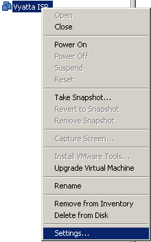 Vyatta ISP VM Settings