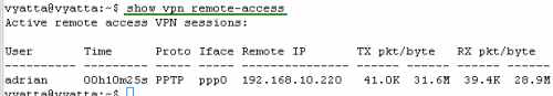 show vpn remote-access