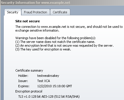 (Funny) browsers: SSL/TLS connection details